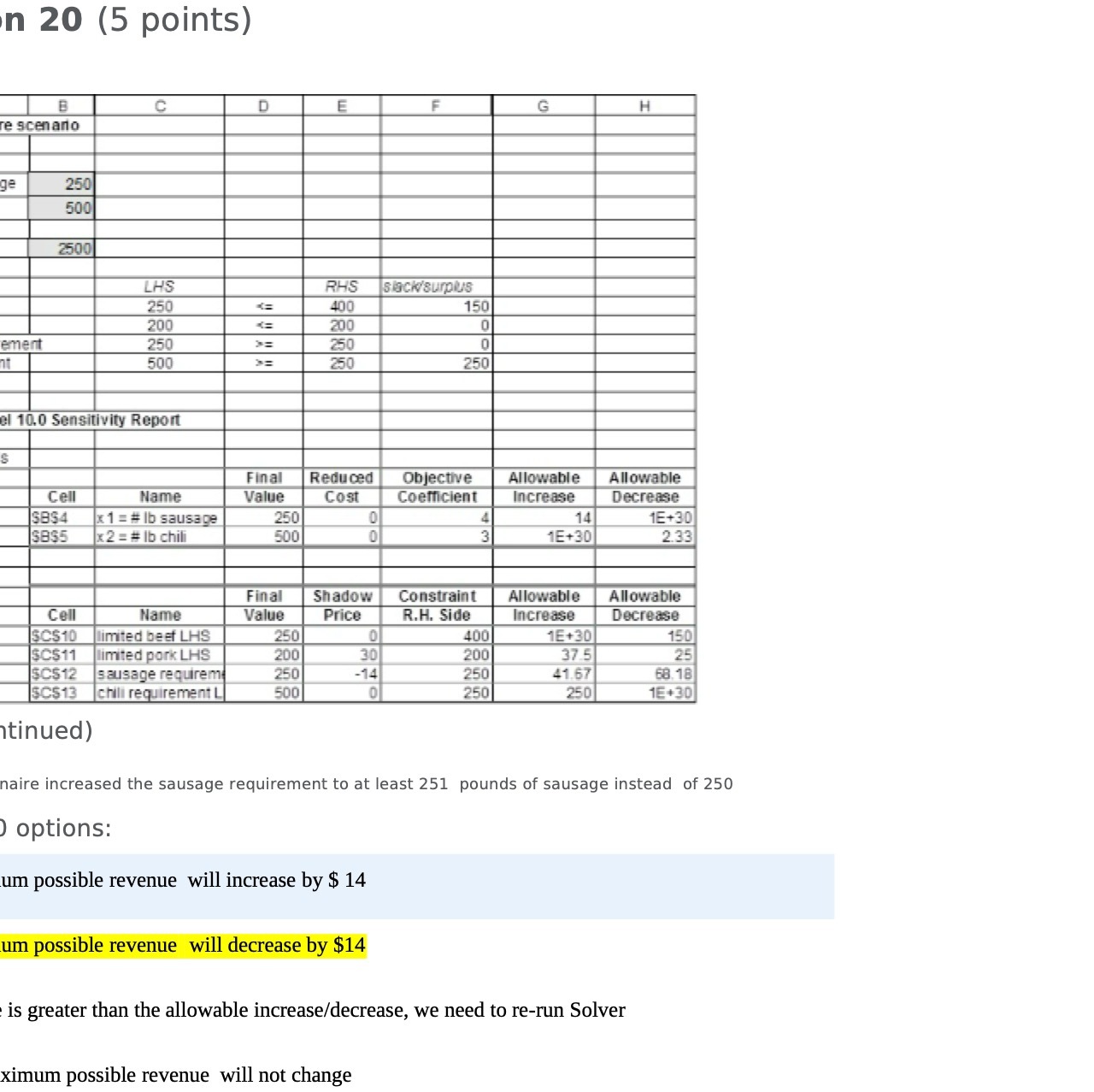  n 20 (5 points) B C D G H re scenario