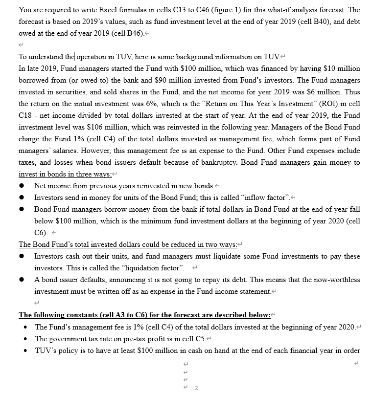 formula for each cell marked with ?? in column C, and label