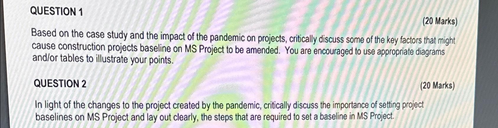  QUESTION 1 (20 Marks) Based on the case study and the