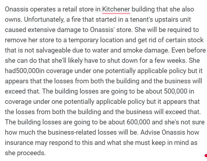 plz explain, thx! Onassis operates a retail store in Kitchener building that