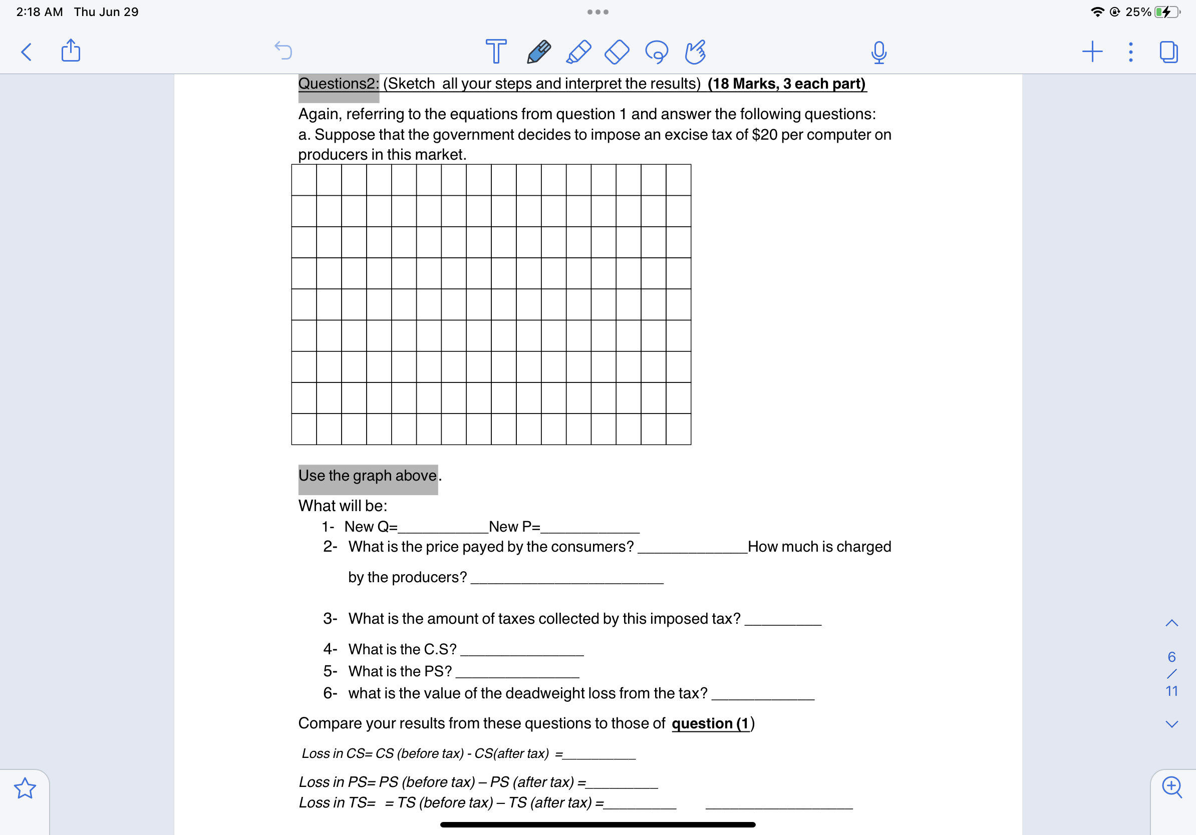 inter ret our results 18 Marks 2 Marks each Question) You are