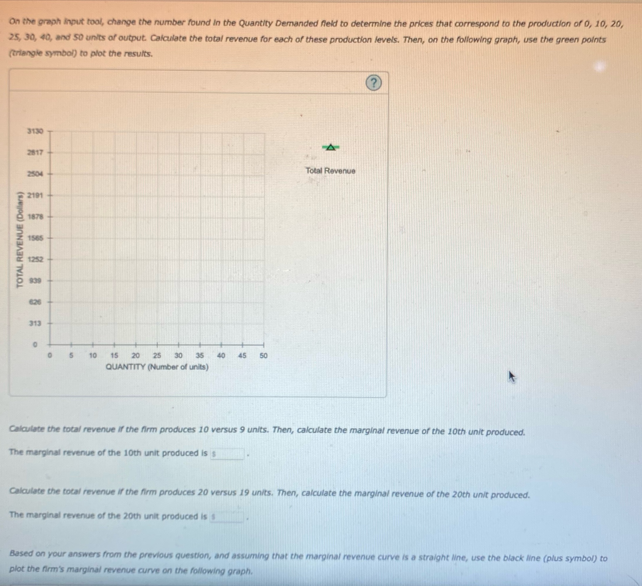 On the graph input tool, change the number found In the