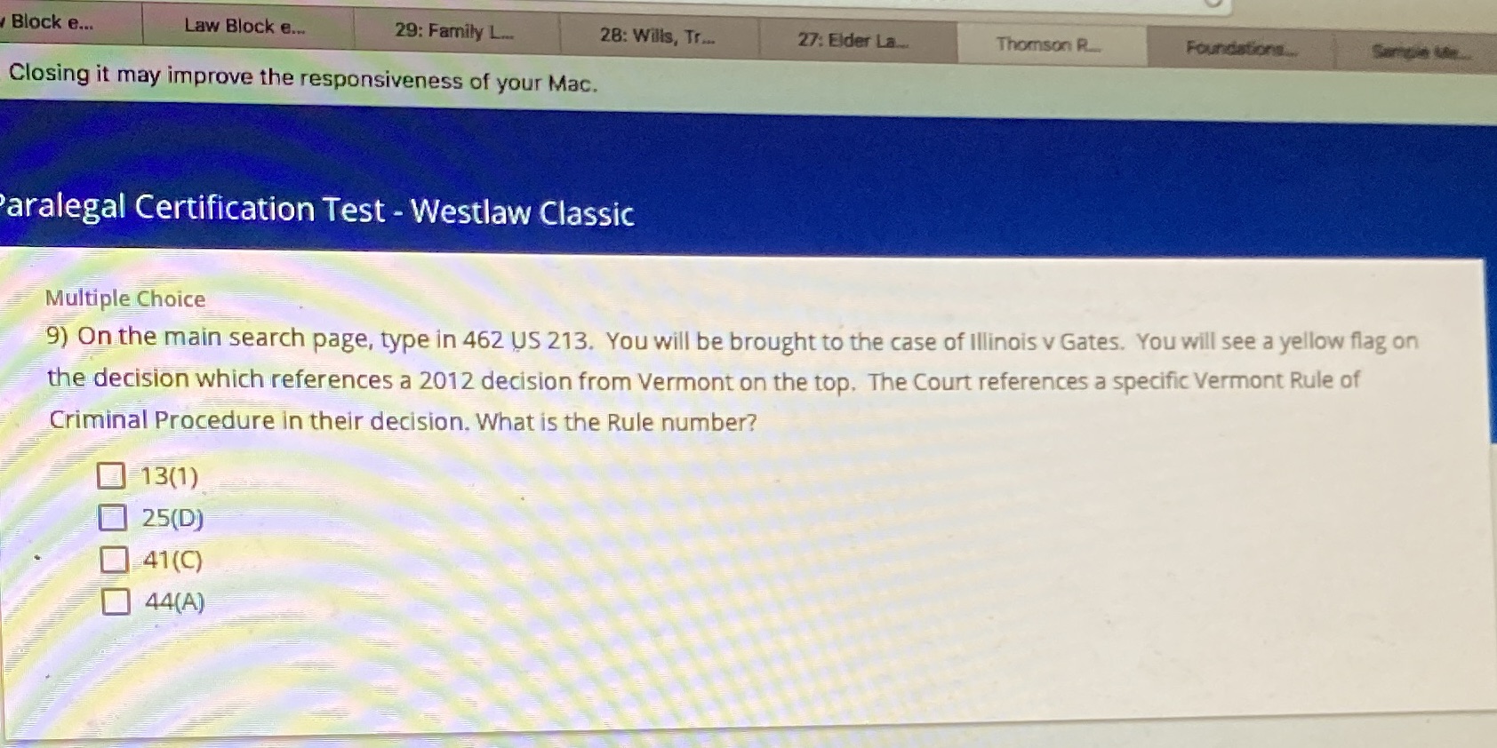  Block e... Law Block e.. 29: Family L.. 28: Wills, Tr...