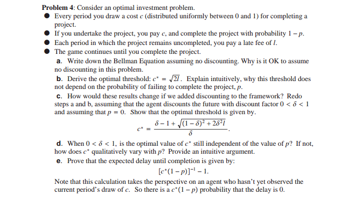 model that we discussed in class. We expressed the sequence problem as