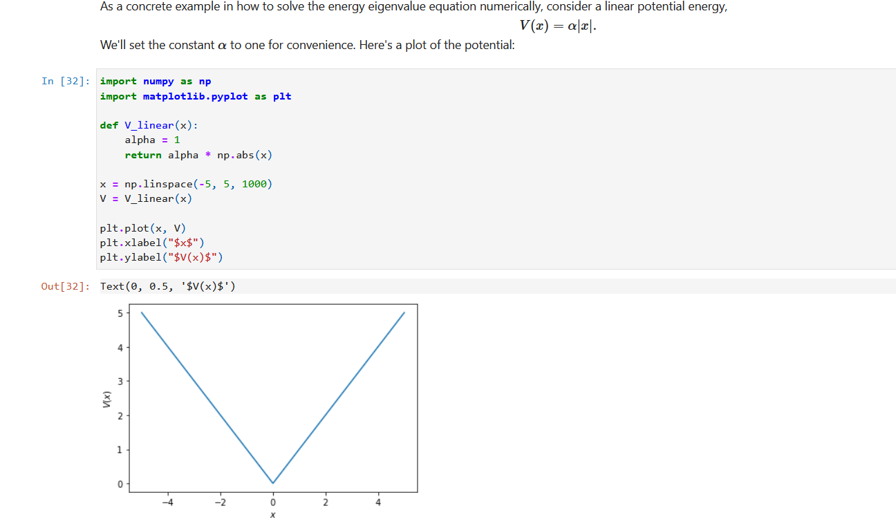 this one somewhere, too, if you're interested), mgx, x > 0 V(x)