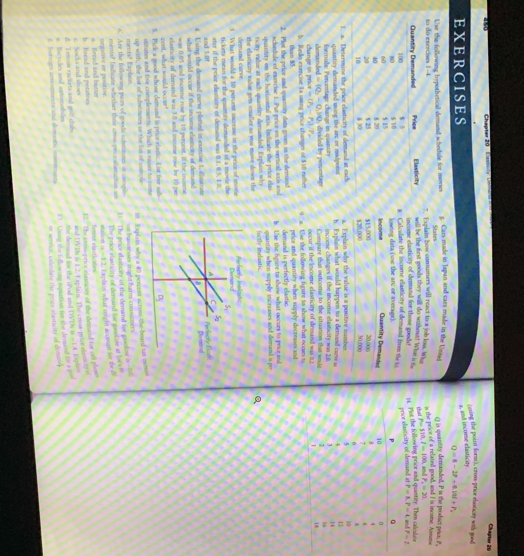 Please explain question: 2, 8, 13 and 14 Chapter 20 EXERCISES (using