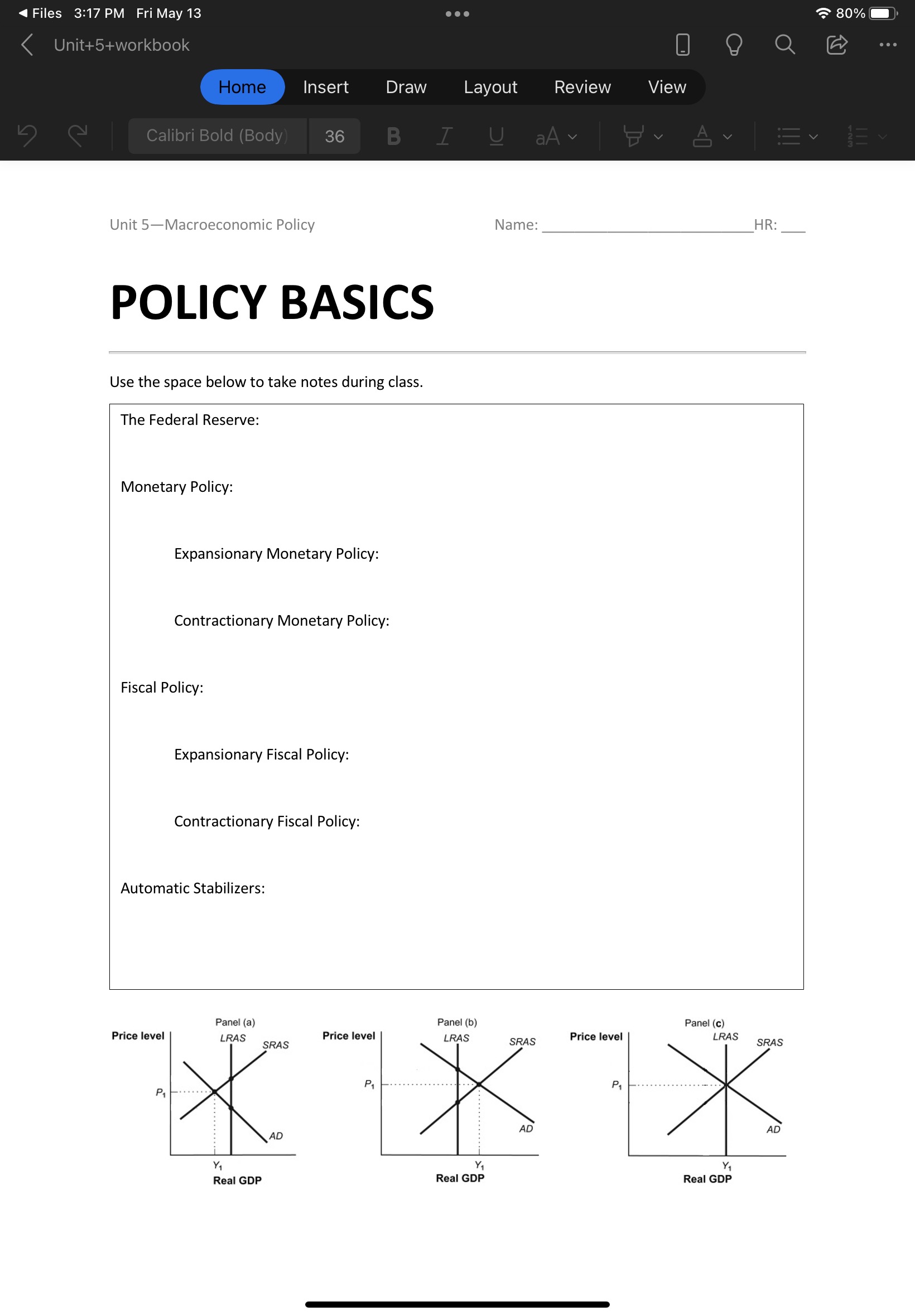  4 Files 3:17 PM Fri May 13 Insert Draw Layout Review