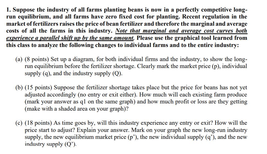 Hello this is the question I need help with 1. Suppose the