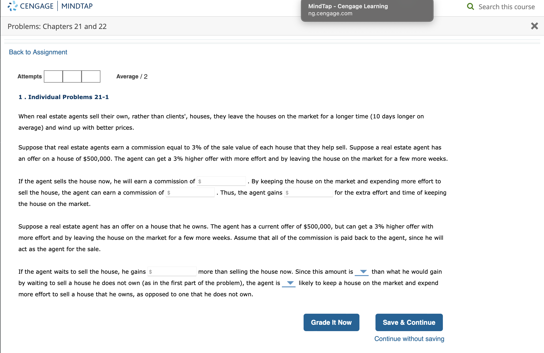 :I . CENGAGE MINDTAP MindTap - Cengage Learning Q Search this