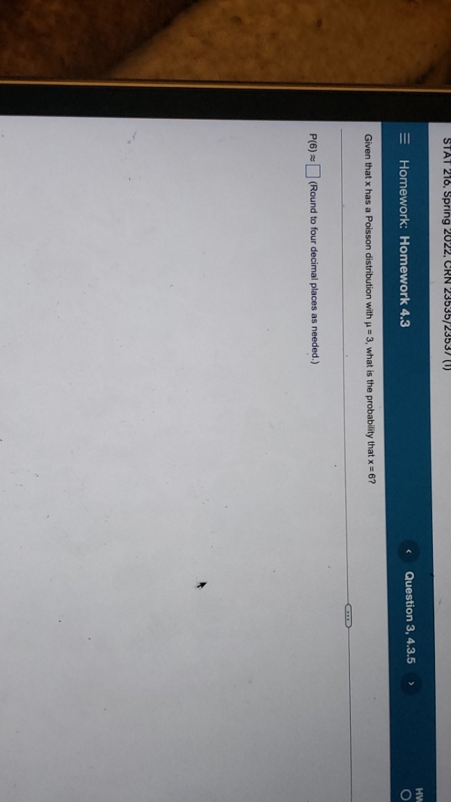 Help requested with clear explanations. Thanks in advance STAT 216 Homework: Homework