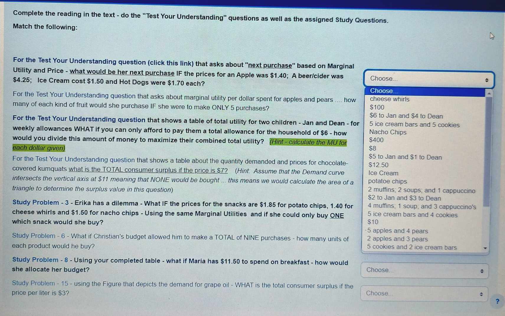 Complete the reading in the text - do the "Test Your