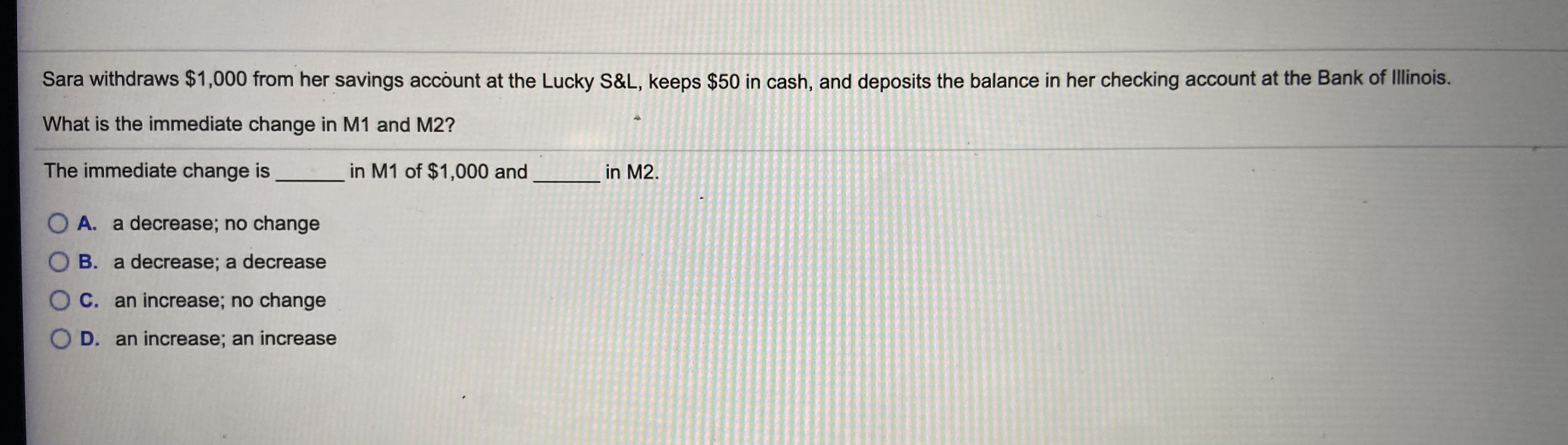 of money? Are all the measures really money? Item $billions Savings deposits