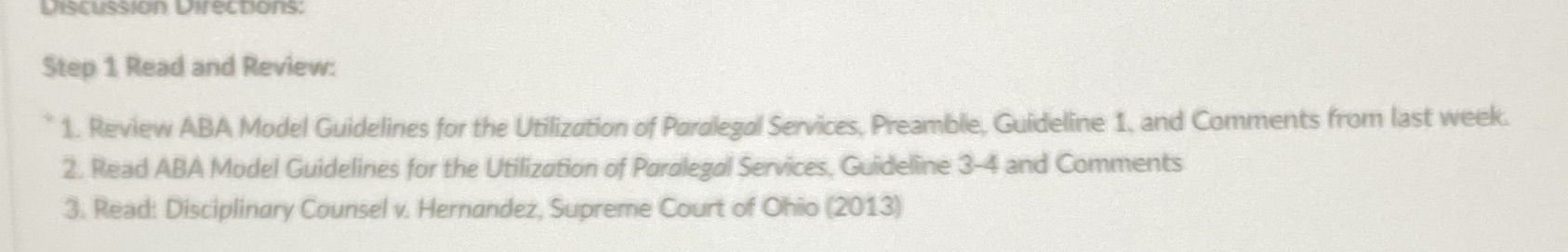 Unit 5 Discussion A: Disciplinary Counsel v. Hernndez Step 1 Read and