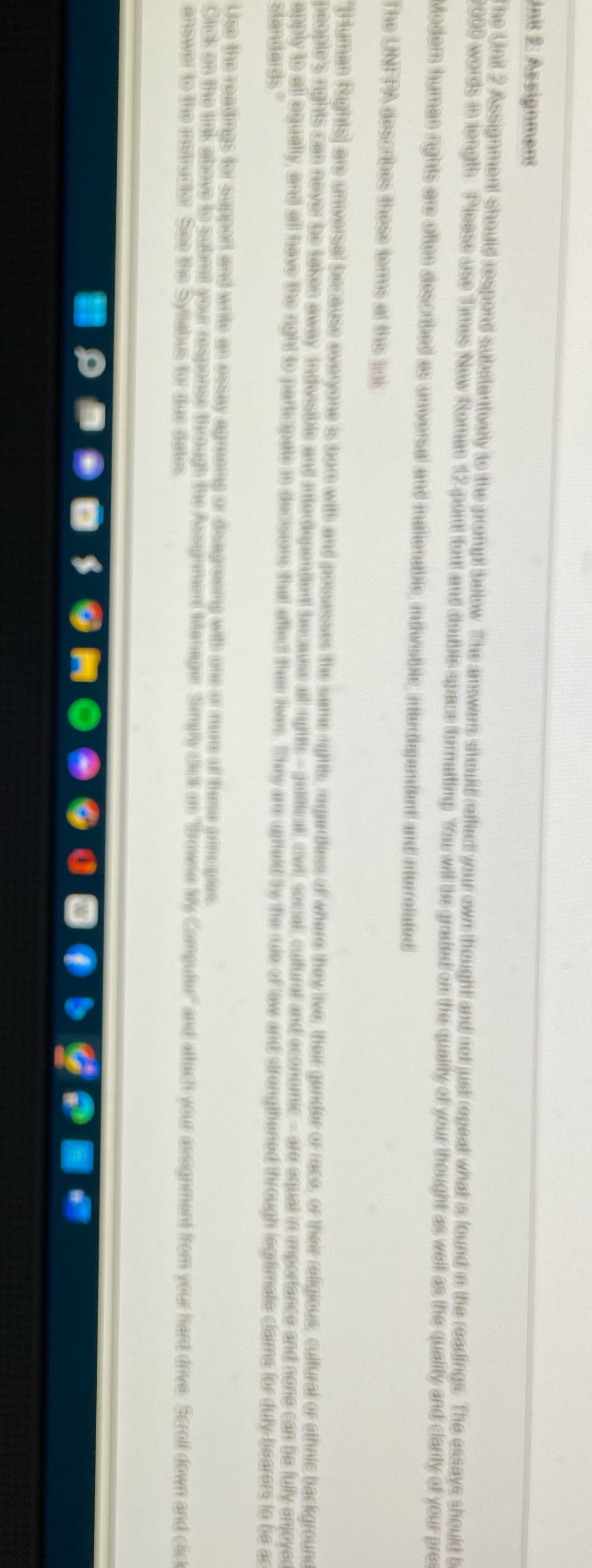  saks 2: Assignment The Unit 2 Assignment should respond subbiannually &