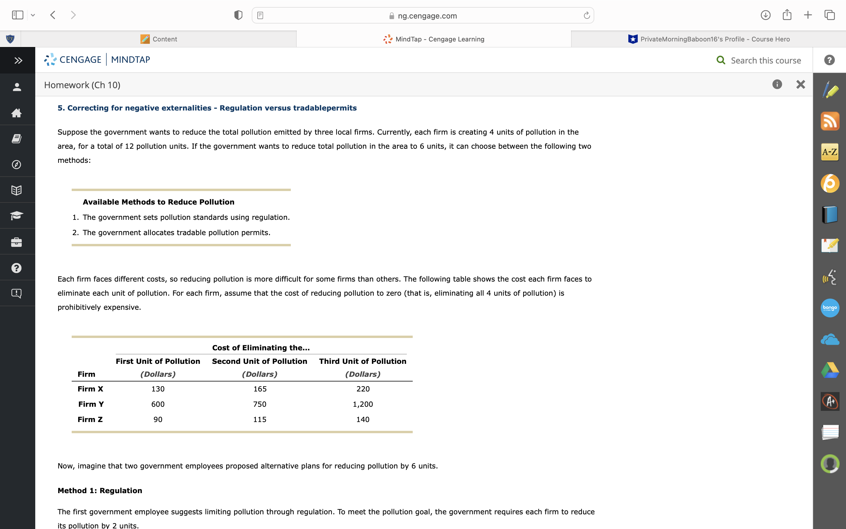 0 Content ng.cengage.com MindTap - Cengage Learning PrivateMorningBaboon16's Profile - Course Hero