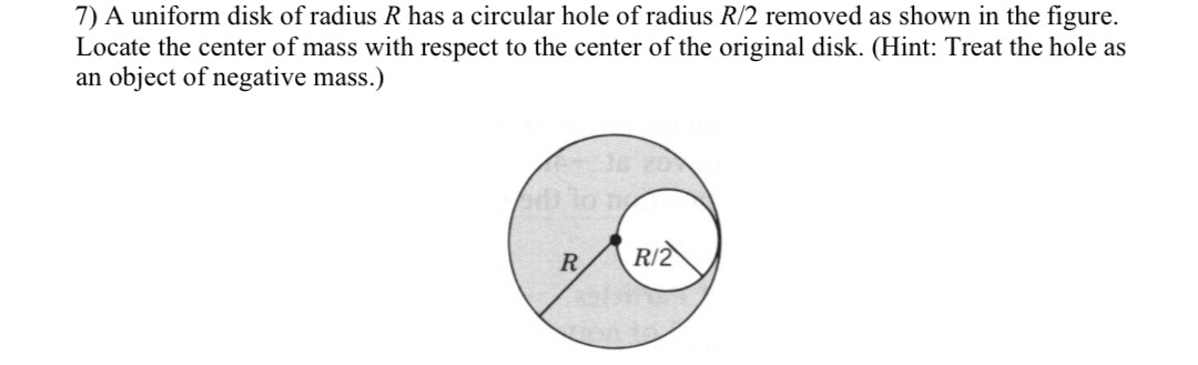 I got -R/6 I need help show all work 7) A uniform