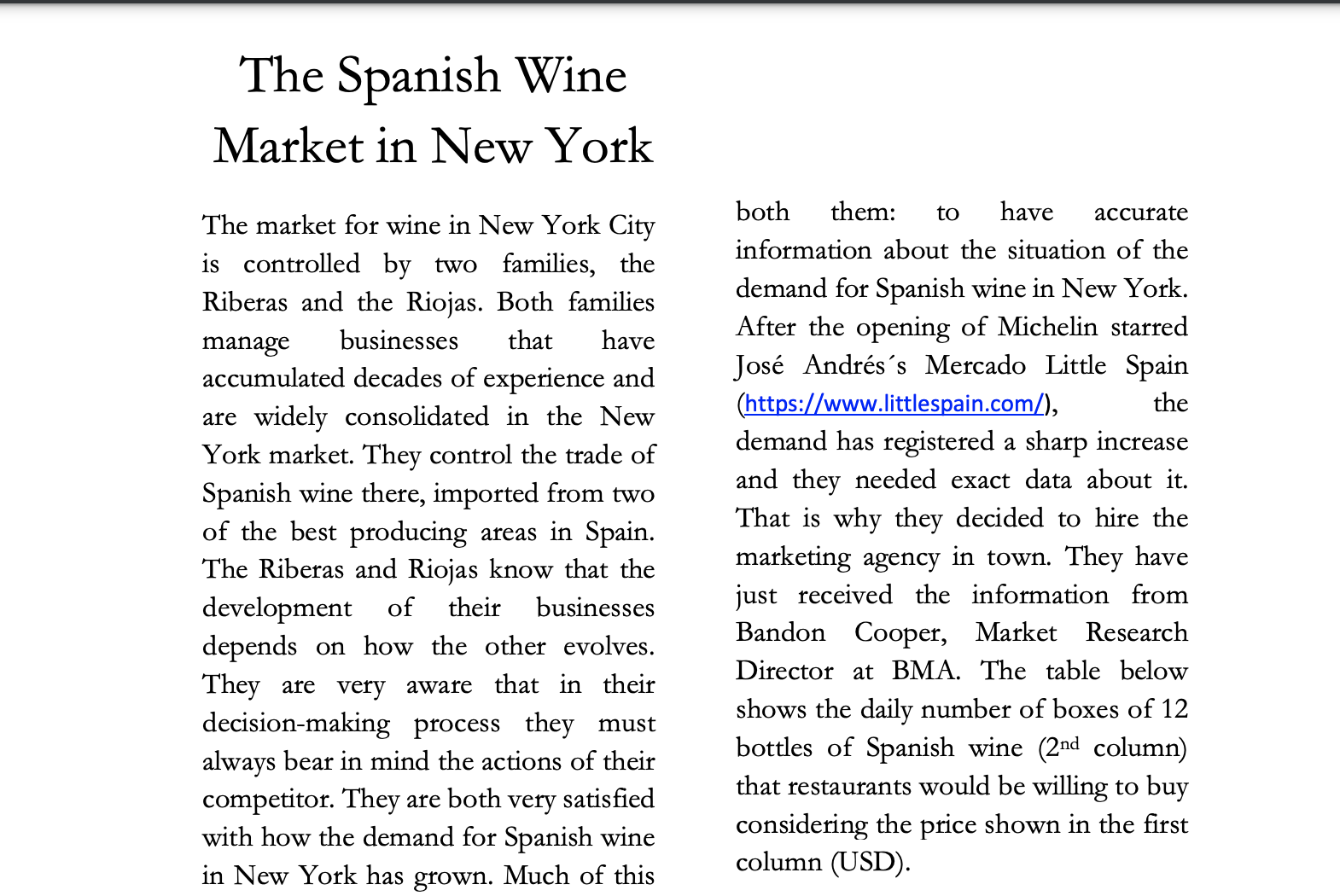 How are profits affected for both companies as a consequence of the