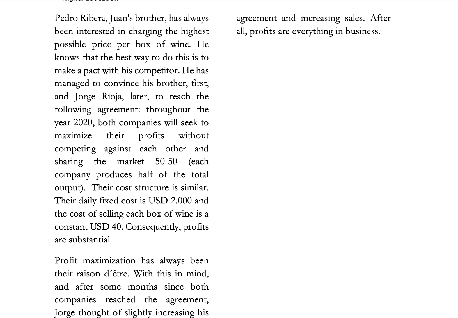 Riberas? The Spanish Wine Market in New York The market for wine