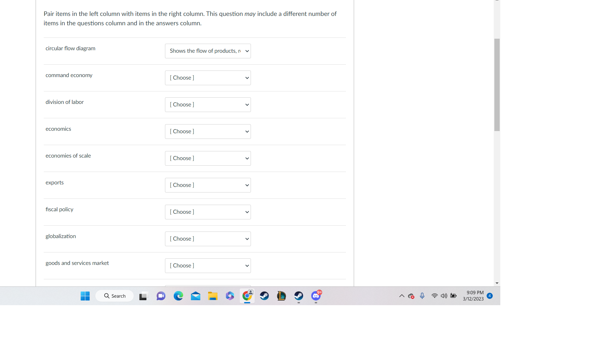 ] specialization [ Choose ] theory [ Choose ] traditional economy [