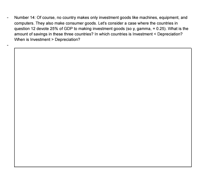 GDP this way: - Y = 5y'K Ilia: K 100 machines -