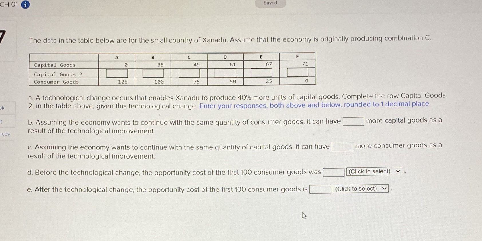  CH 01 1 Saved The data in the table below are