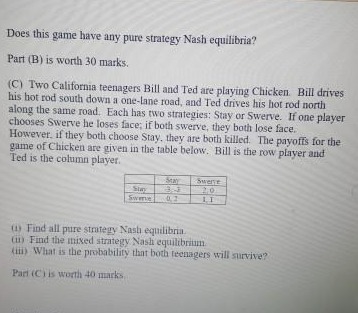 Explain the .following questions as attached below. Does this game have any