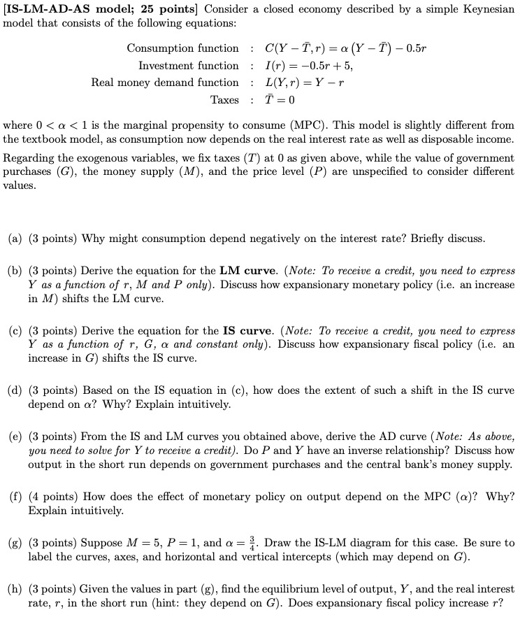 Y = F(K, L) (1) Given the capital rental price R and