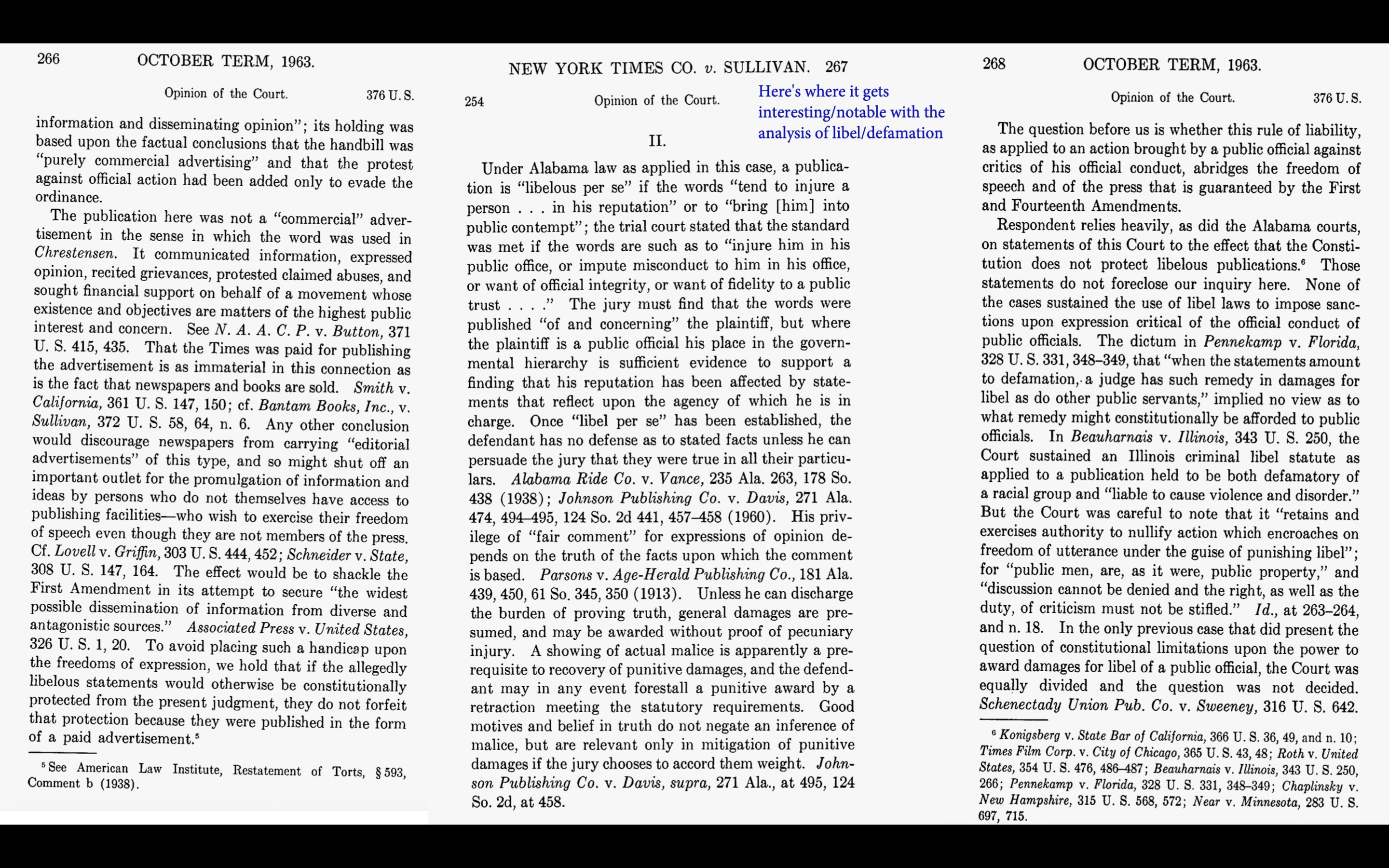 a famous case that sets up the standard used in most subsequent