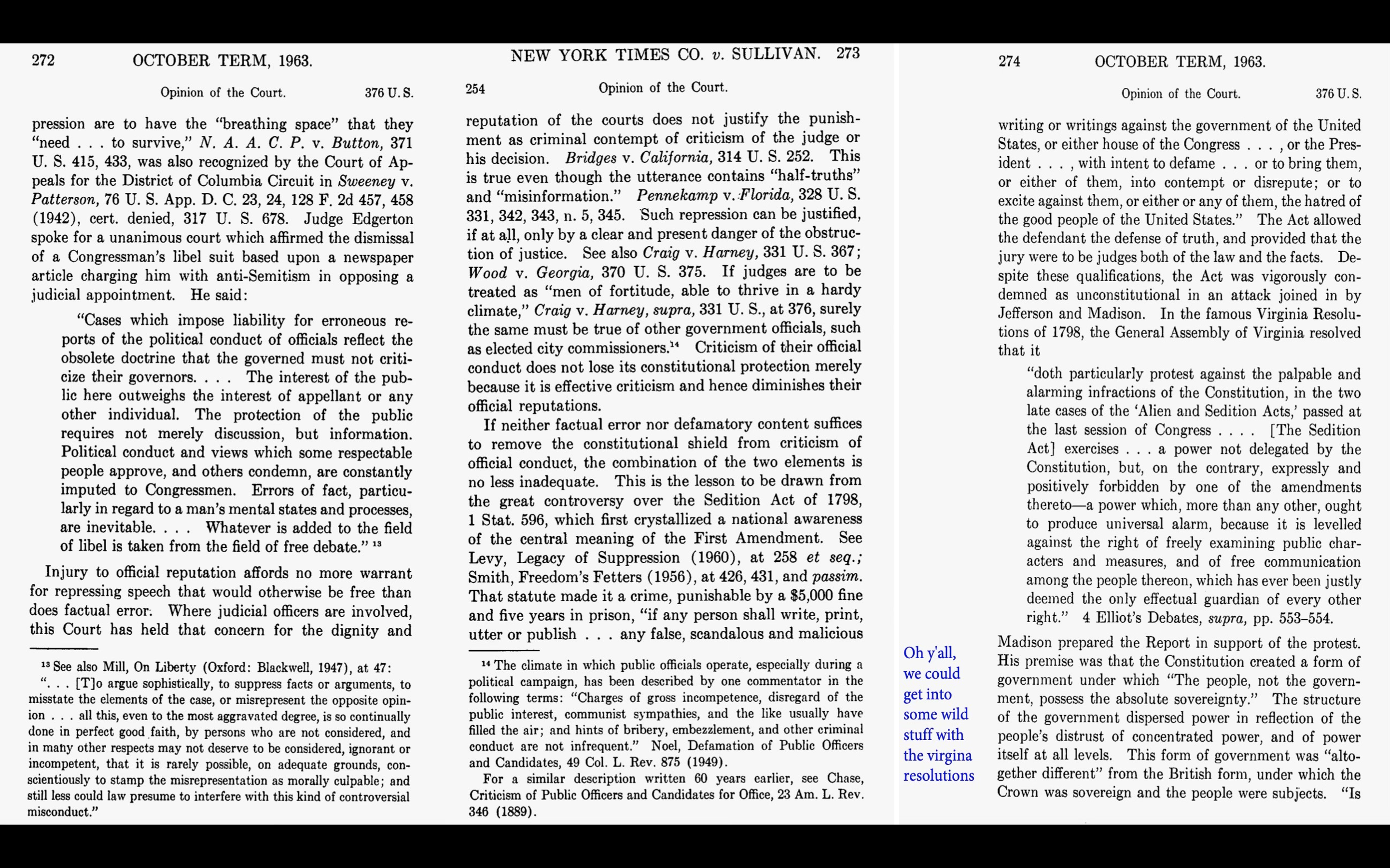 fact pattern (the defendant was a newspaper and the person they were