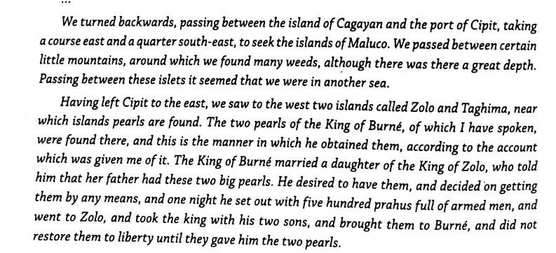 26th of October, about nightfall, whilst coasting the island of Birabam Batolac,