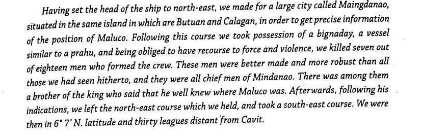 we met with a very great storm, before which we lowered all