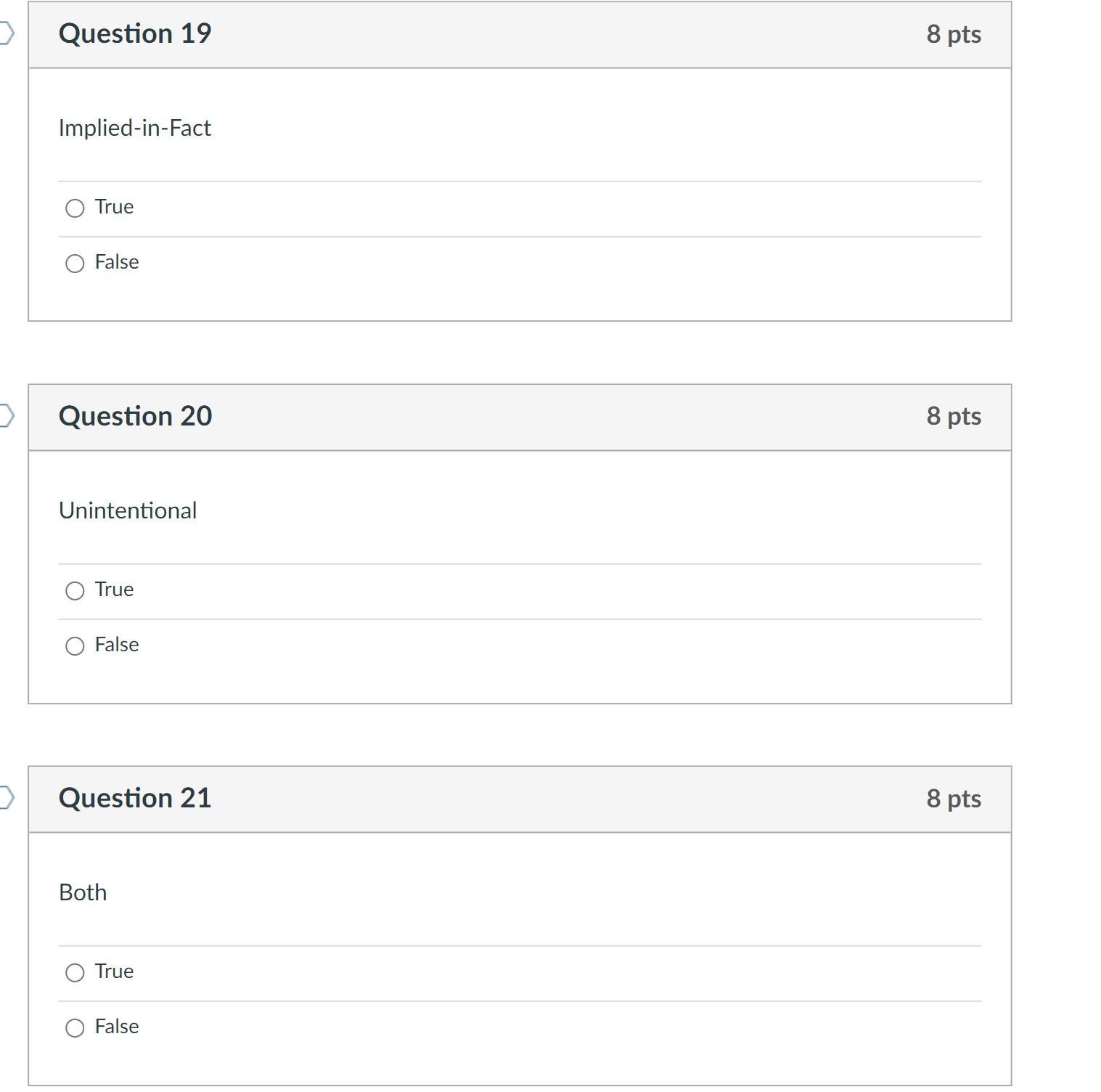 hello please download this: https://ufile.io/kz3yohjy Question 19 8 pts Implied-in-Fact True False