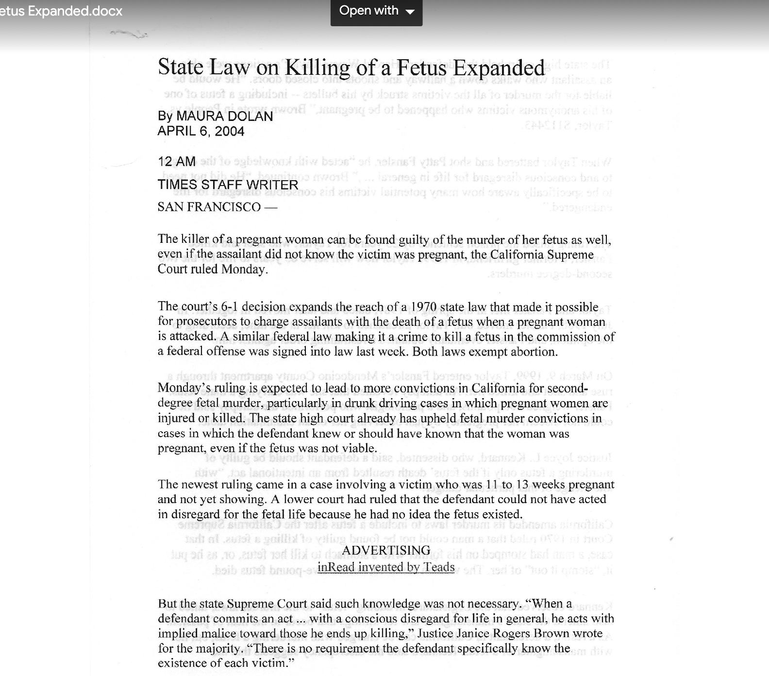 include a response on whether or not you agree or disagree with