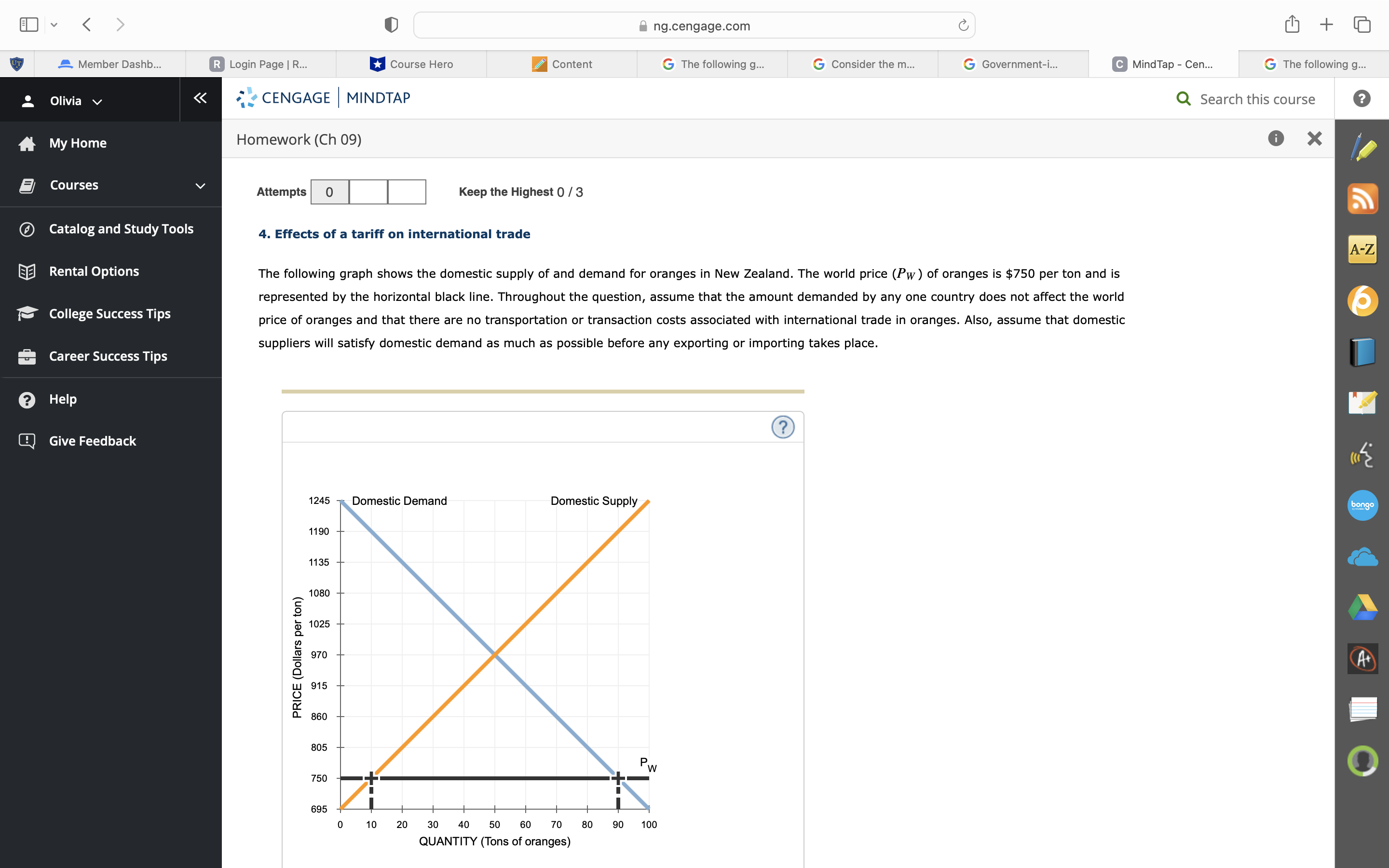 O Login Page I R... CQ Member Dashb... Olivia v My Home