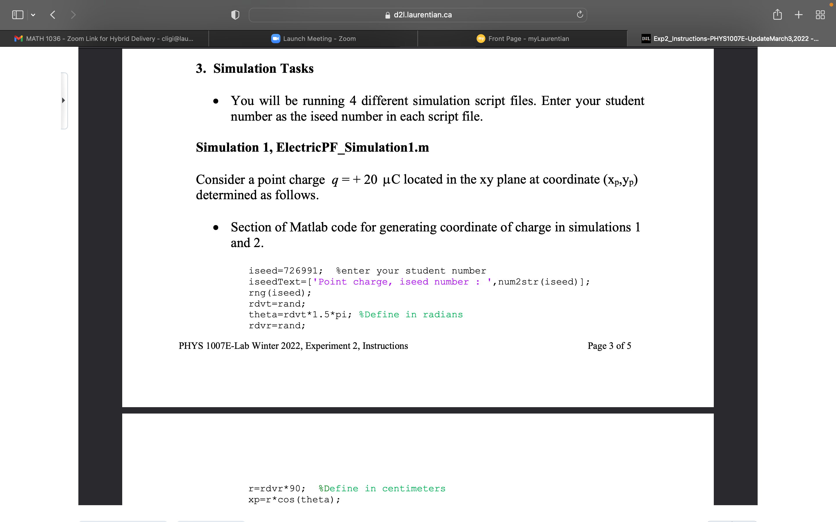 Introduction The electric field at a point P from a point charge