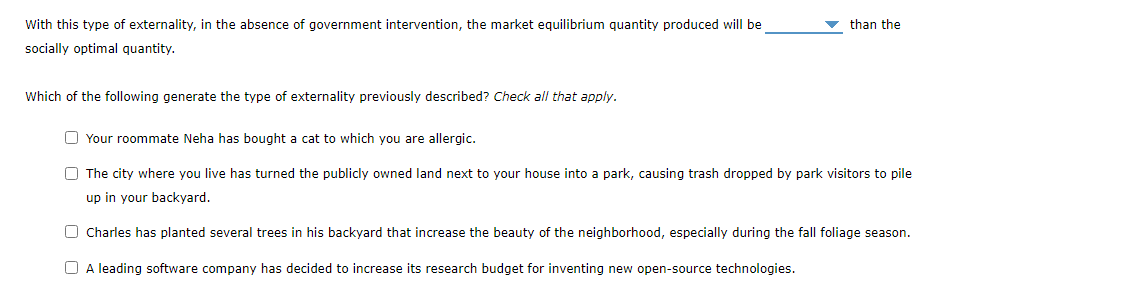 firm or person engages in an activity that affects the wellbeing of