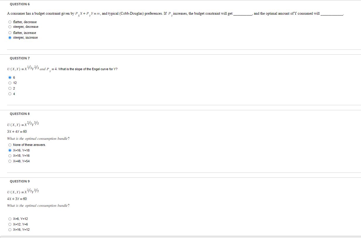 for the good that is consumed? 0 4 0 6 O2 0