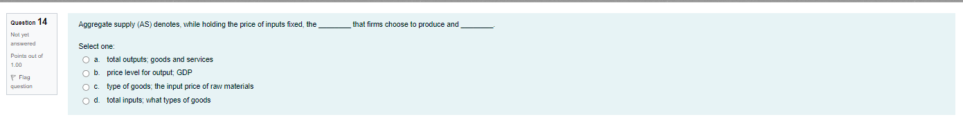 factor question O c. exchange O d. X factor Z uoneend Economic