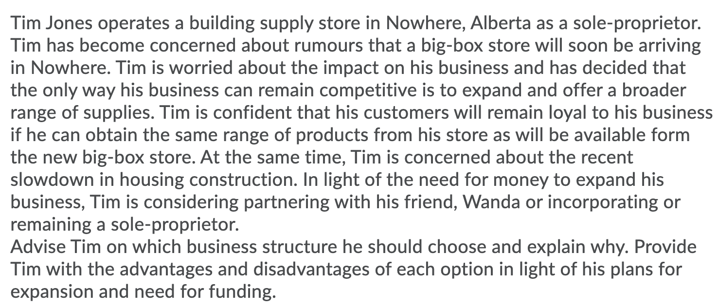 Tim Jones operates a building supply store in Nowhere, Alberta as