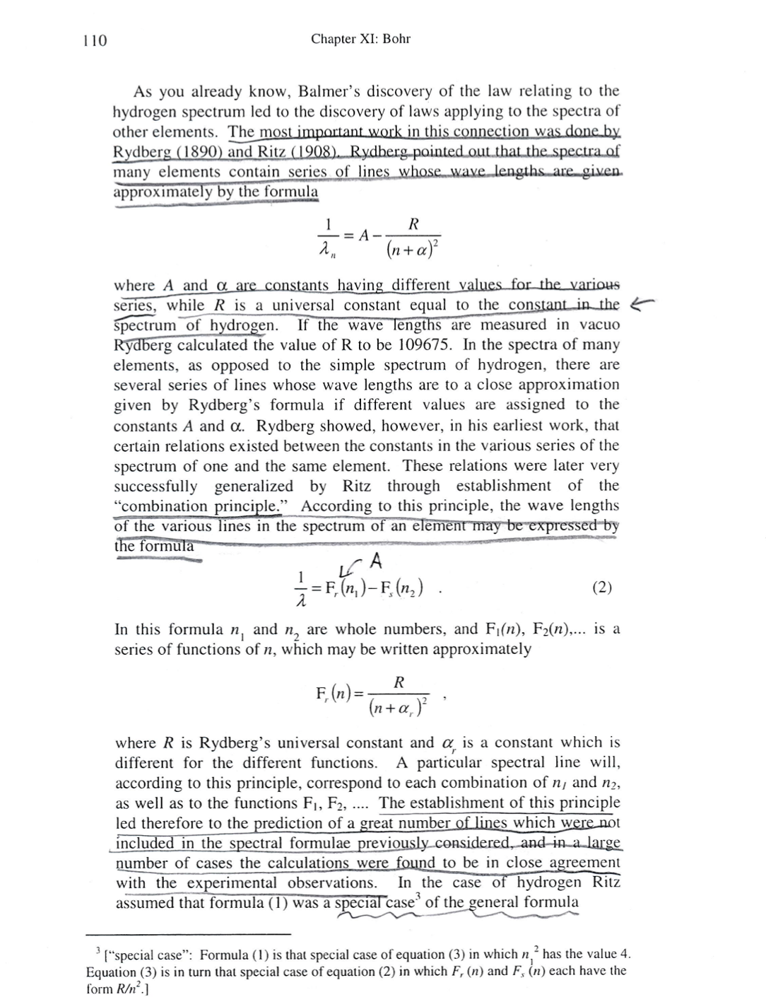 simplified? 109 XI On the Spectrum of Hydrogen' Niels Bohr Empirical Spectral