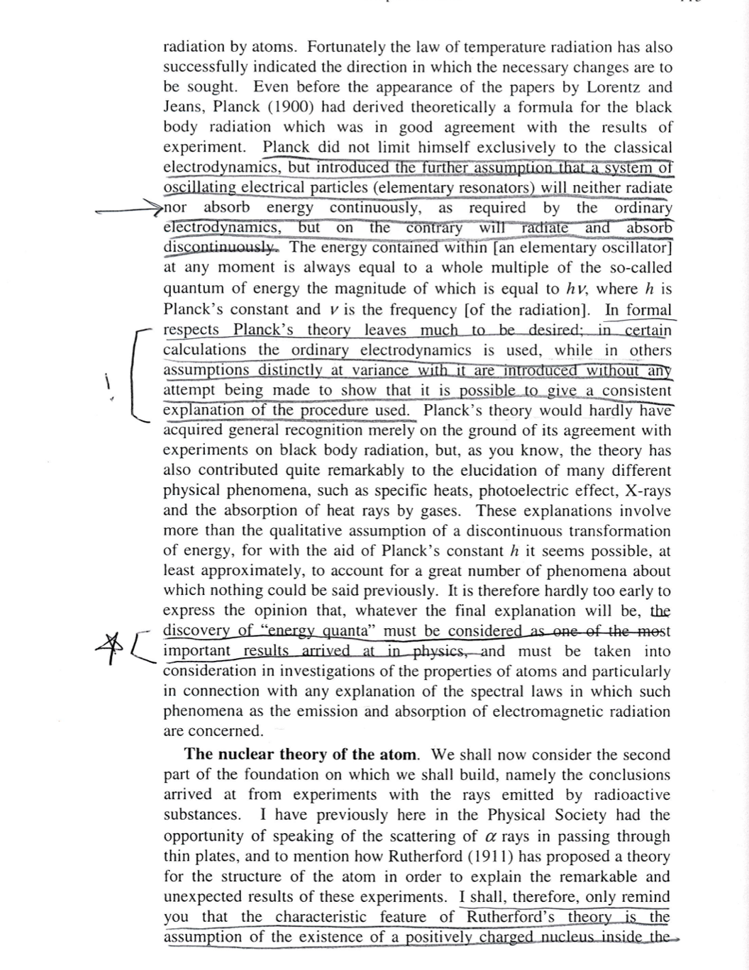 its physical and its chemical properties. One of the points where this