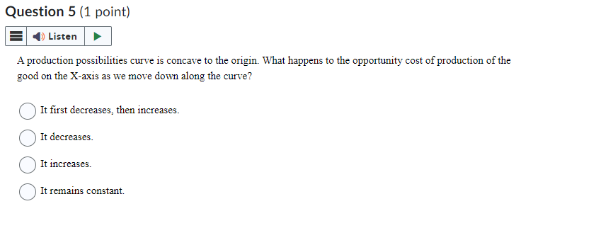 from Point A to Point C represent? O a decrease in demand