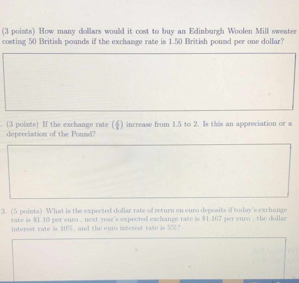 Clear workings please (3 points) How many dollars would it cost to