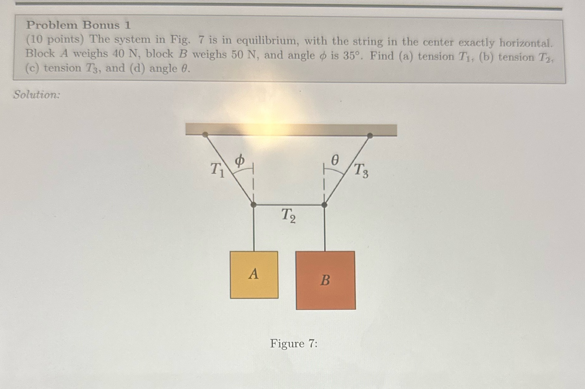  Problem Bonus 1 (10 points) The system in Fig. 7 is