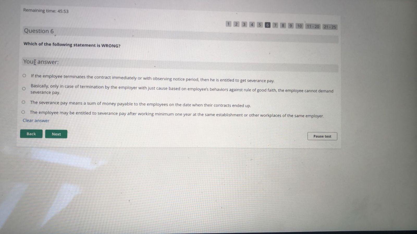 Remaining time: 45:53 1 2 3 4 5 6 7 8