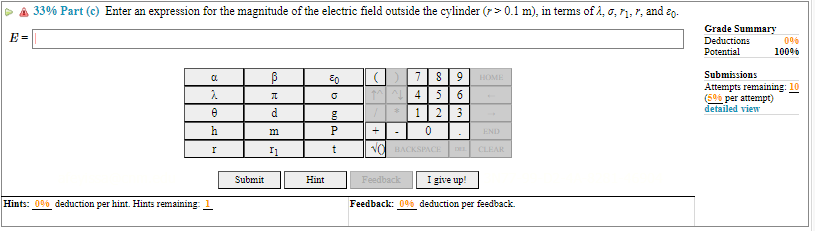 units of kN/C. Grade Summary E(0.5(R,+Ry) = Deductions 096 Potential 1009% sin()