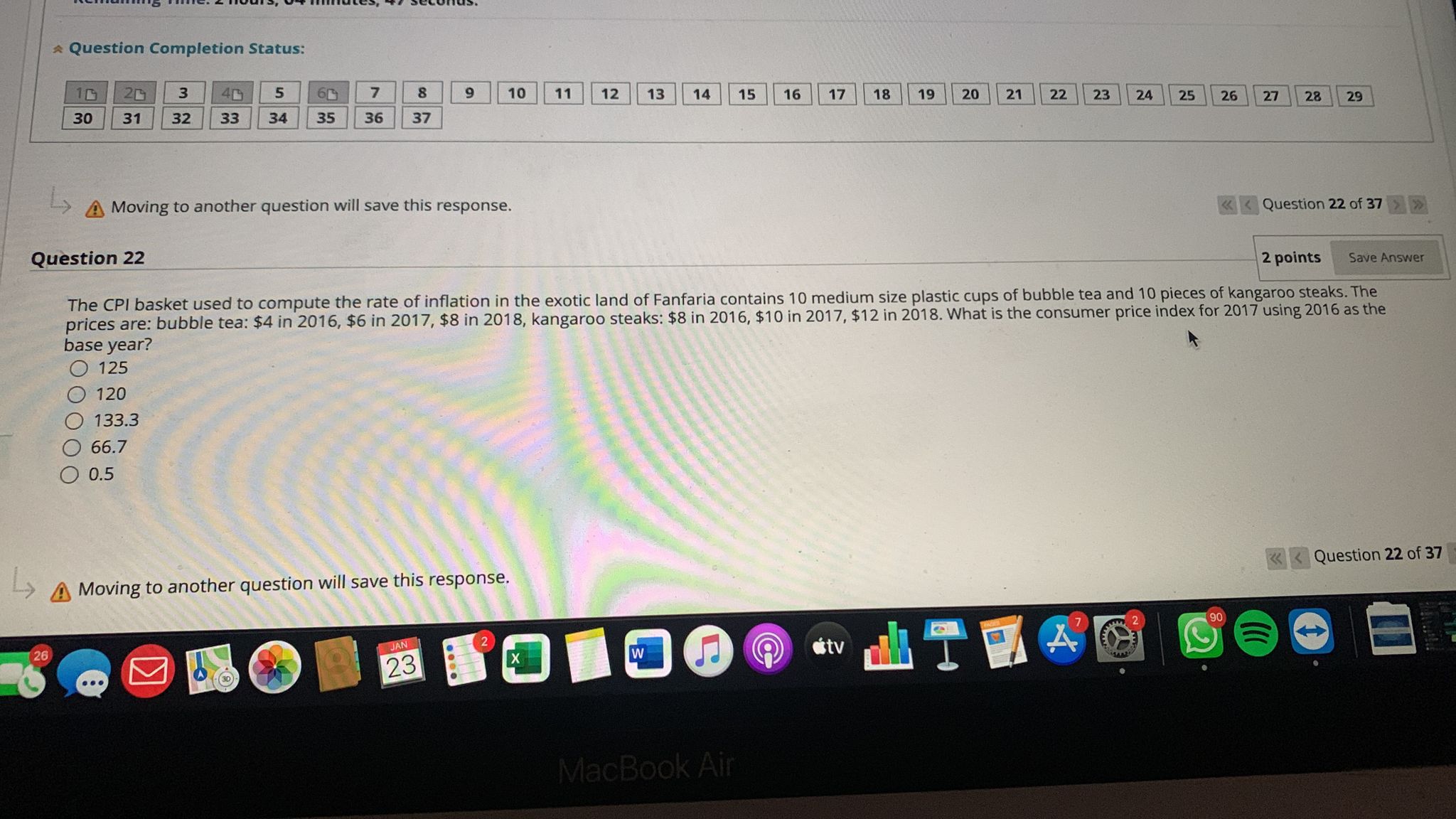  Question Completion Status: 20 3 5 8 9 10 11 12