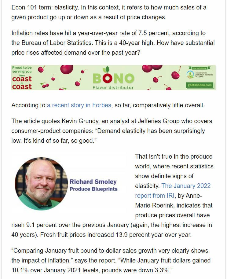  Econ 101 term: elasticity. In this context, it refers to how