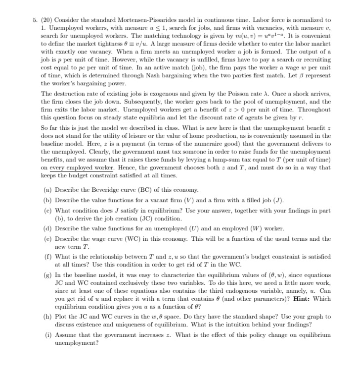 a standard growth model in discrete time. Throughout this question you can