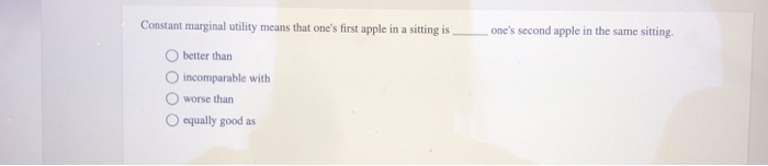 instant upvote (Figure: Indifference Curve 2) Refer to the figure. Which statement